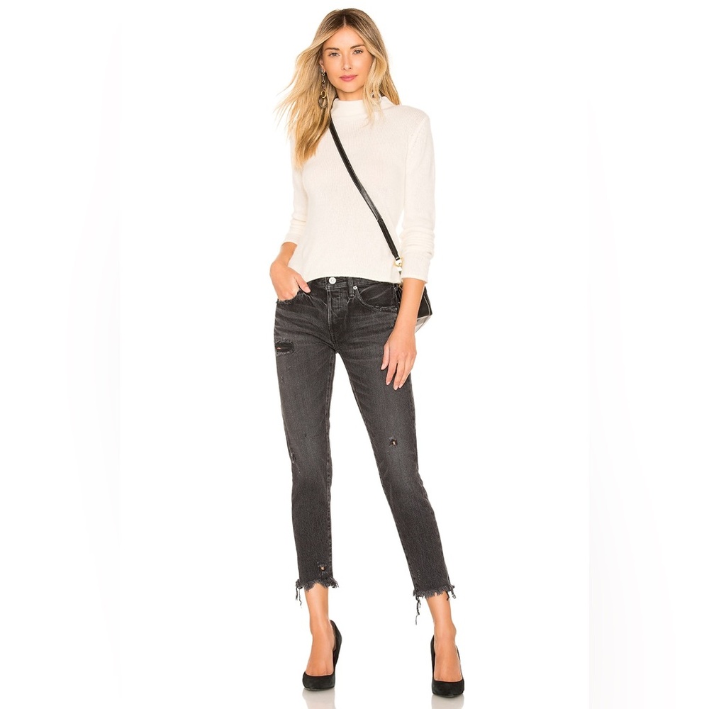 MOUSSY Vintage \ Kelley Tapered Jeans - Black - Picture 2 of 9
